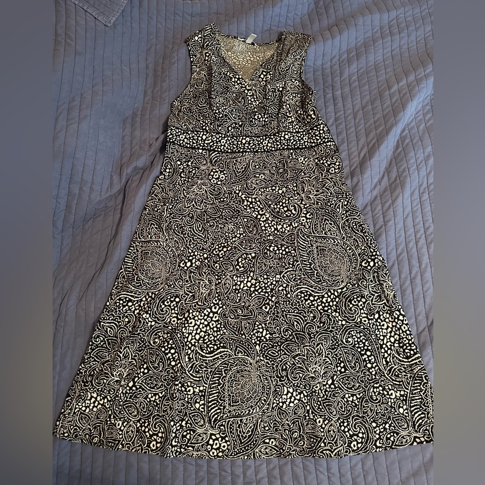 Croft & Barrow Black and White Dress